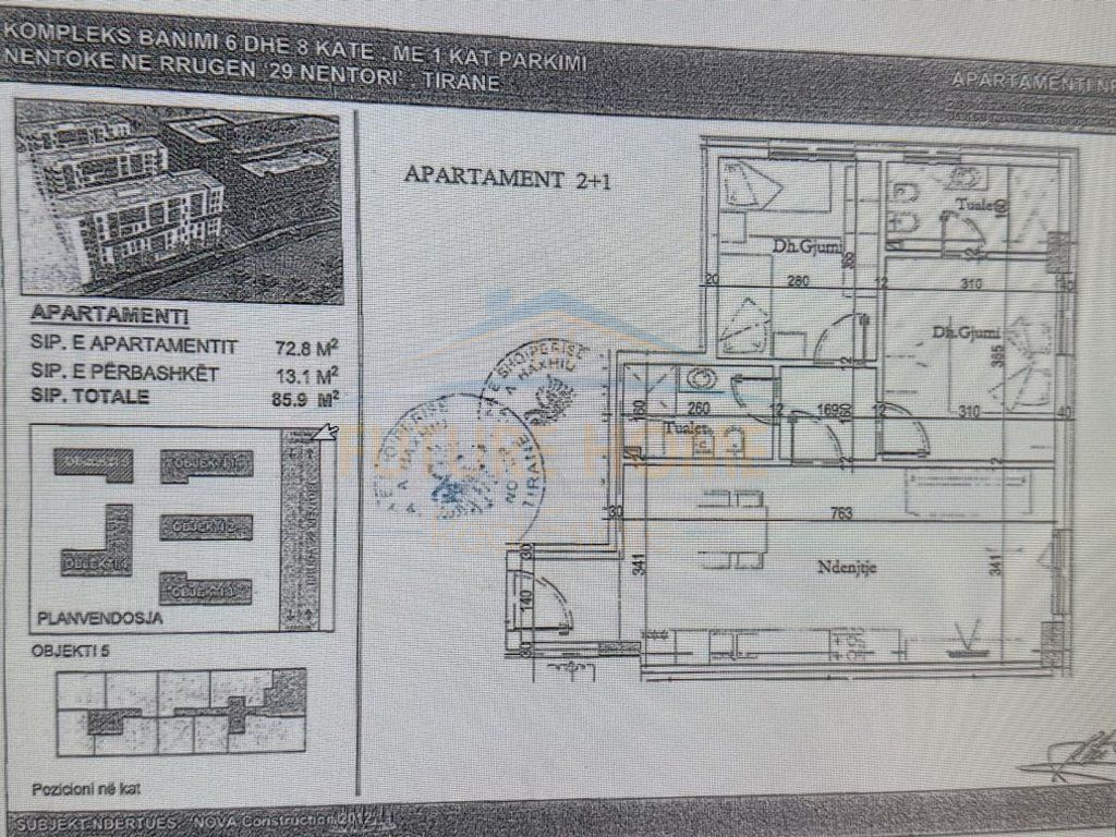 For sale, Apartment 2+1+2, Tirana Entry 2, Tirana.