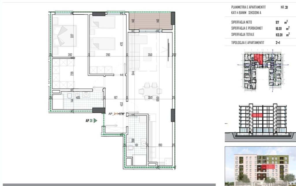 VENDESI APPARTAMENTO 2+1+2 – PRESSO Paion Residence