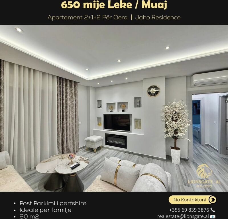 Apartament 2+1+2 me qera