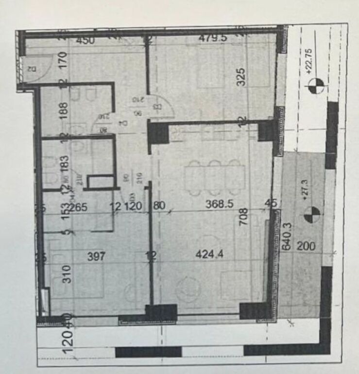 Apartament 2+1 per shitje tek TDT Residence tek Komuna e Parisit.