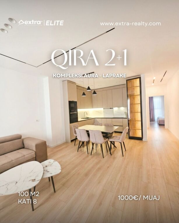 Apartment 2+1 for Rent  Aura Complex, Tirana