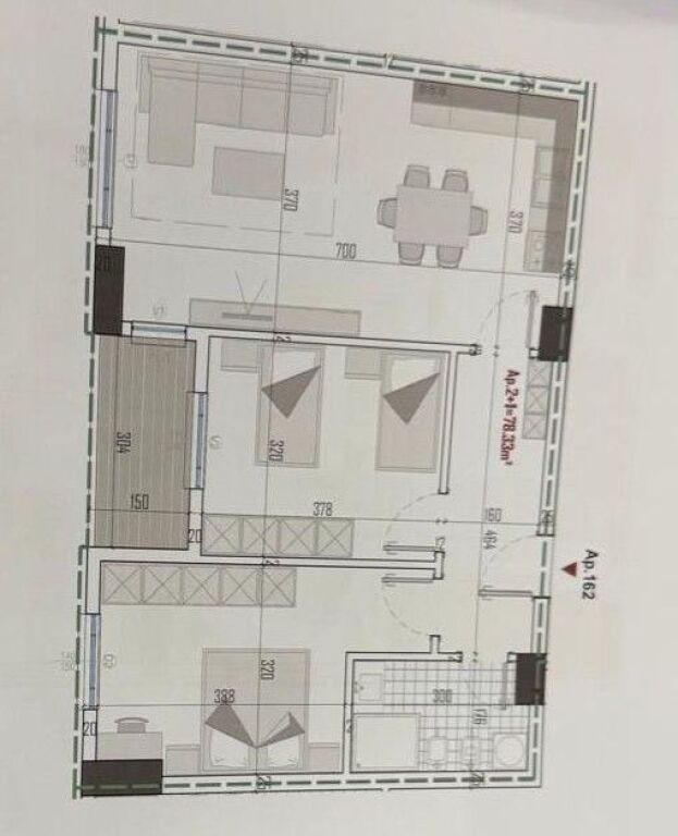 SHITET APARTAMENT 2+1 KAMEZ 75.000 EURO