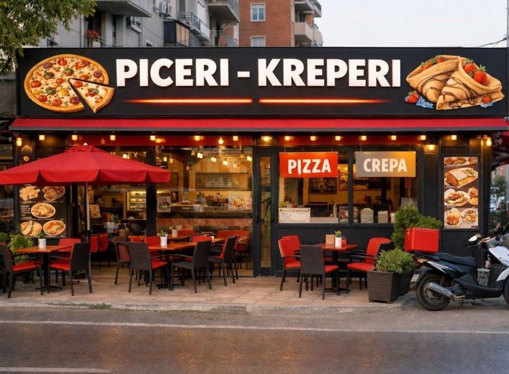 ACTIVE BUSINESS PIZZERIA-CREPERIE FOR SALE IN ASTIR BY THE ROAD NEAR THE ROUNDABOUT