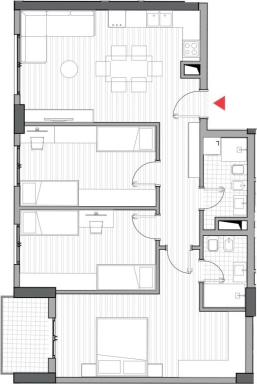 Okazion 5 Maji, Shesim Apartament 3+1+2 te Perfunduar, 1450€/m2