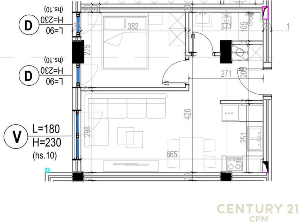 APARTMENT 1+1 FOR SALE AT KODRA E DIELLIT