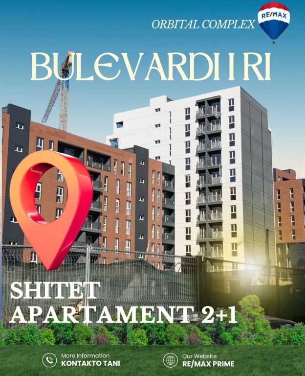 ORBITAL 2, BULEVARDI I RI, SHITET APARTAMENT 2+1+2 OKAZION