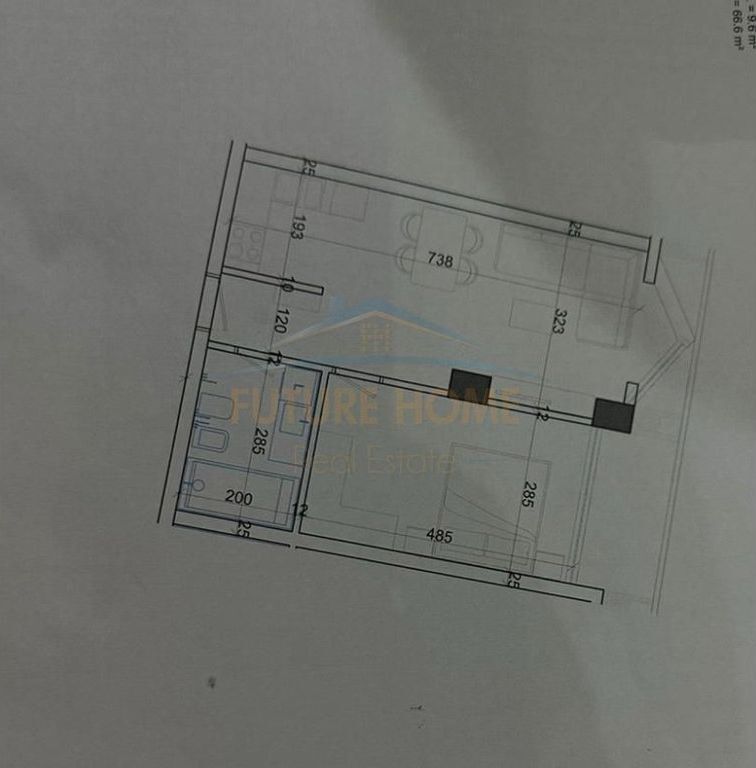 Shitet Apartament 1+1, Viva 3 Residence, Tiranë.