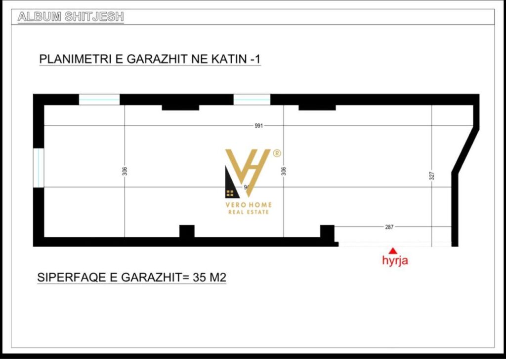 GARAGE FOR SALE 35 M2 IN KOMUNA E PARISIT 35,000 EURO