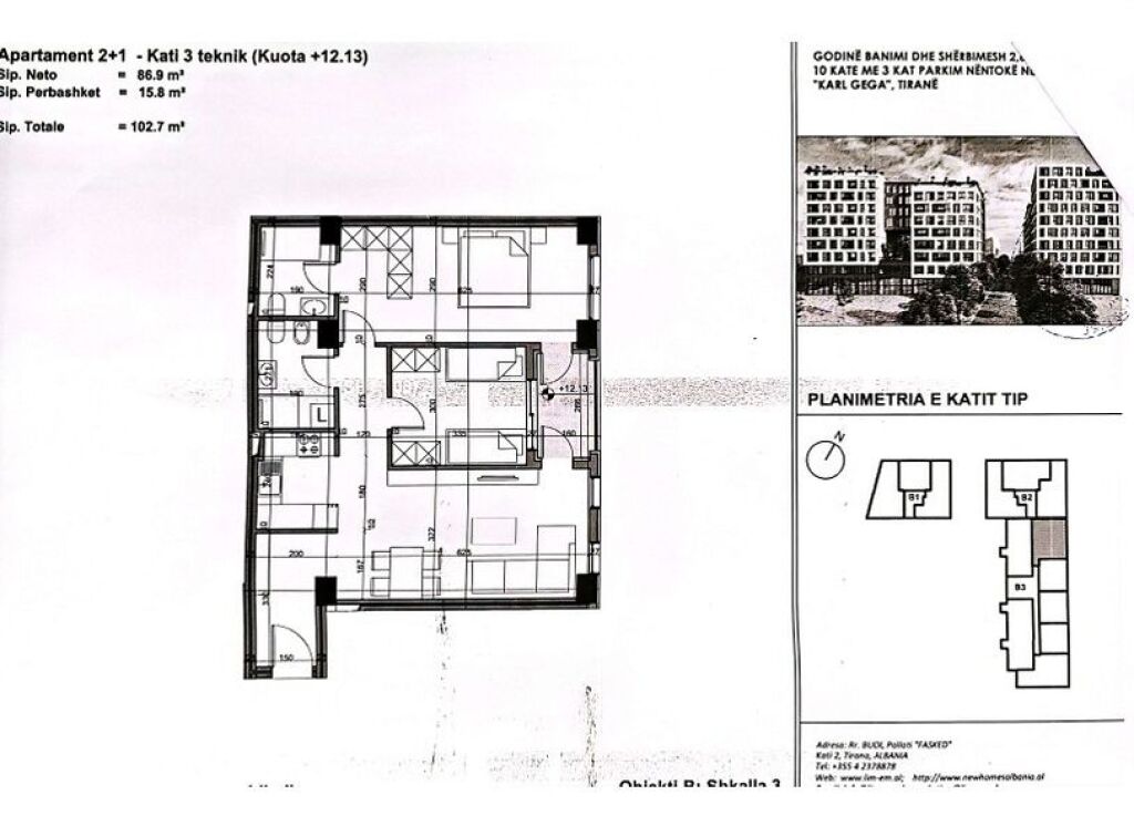 VENDESI APPARTAMENTO 2+1 PRESSO Novus Complex