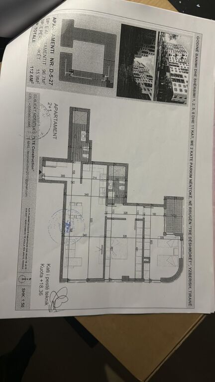 For sale, Apartment 2+1+2+Parking Space, Yzberisht, Tirana