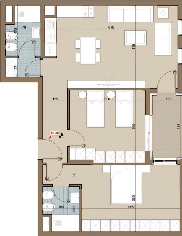 FOR SALE 1+1 APARTMENT IN THE KAMZA AREA