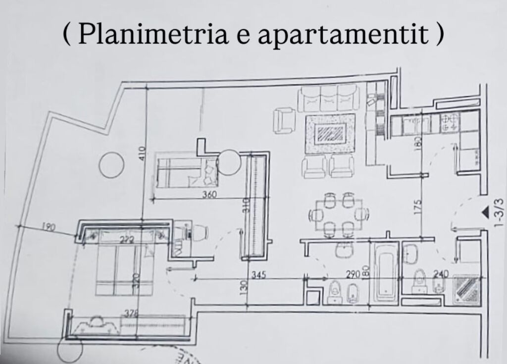 Appartamento 3/2+1 ( zona Fresku, Tirana )