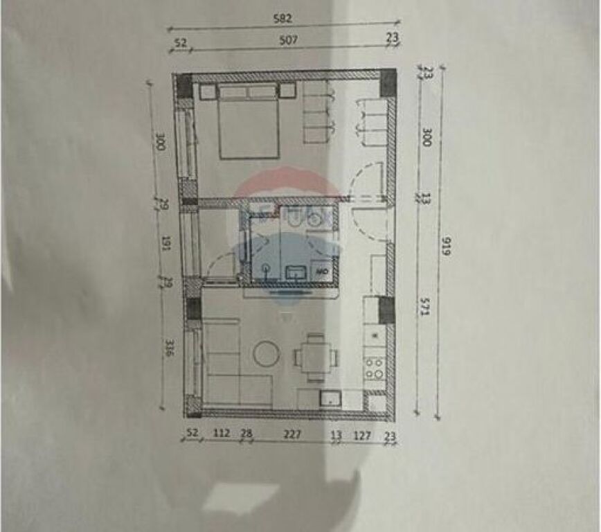 Apartment 1+1 for sale at Kadiu Complex in Ali Dem