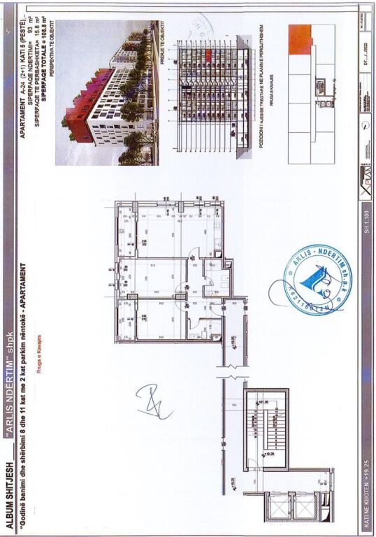 APARTAMENT 2+1+2 PER SHITJE, SQUARE 21