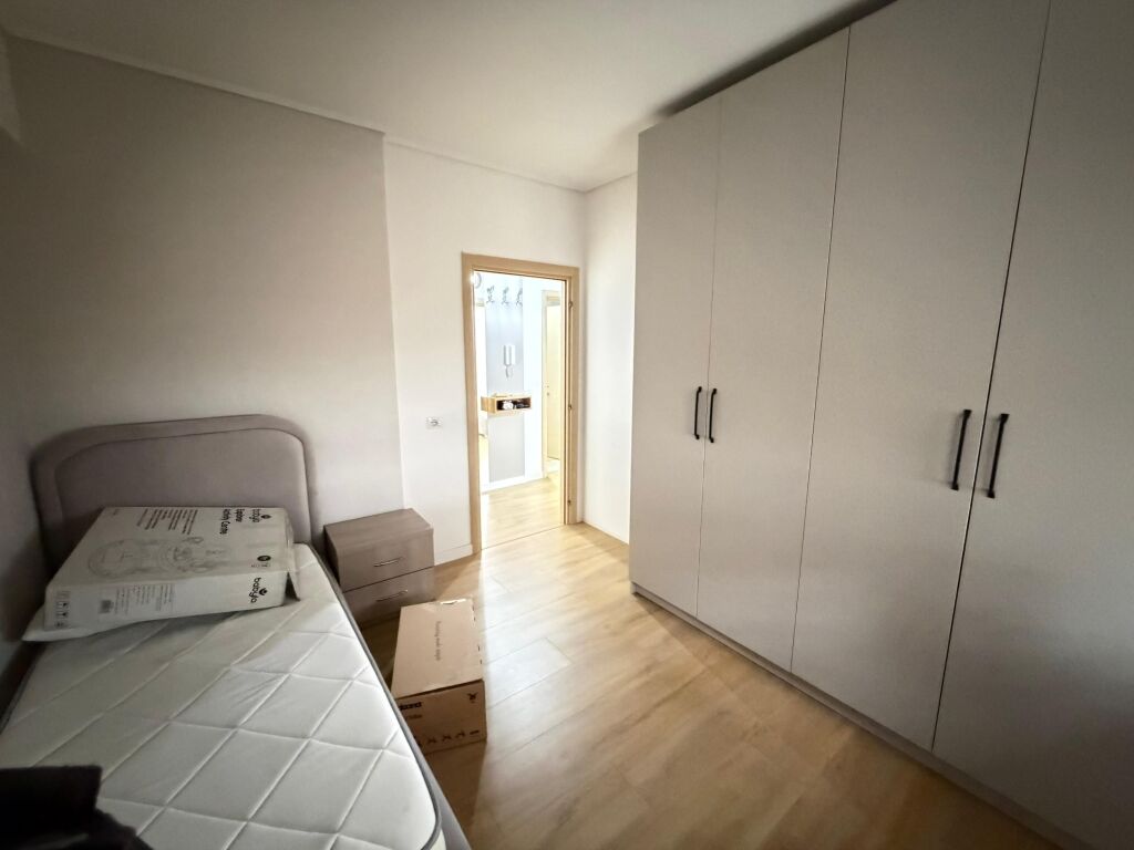  • Apartment for rent near the Zoo Garden, Tirana  • 2nd floor  • 2 bedrooms  • Living room + kitchen  • 2 bathrooms  • Closed balcony  • Heating system  • Elevator  • Parking possibility  • 3 minutes (800 m) from the Lake  • Price: 720 €/month