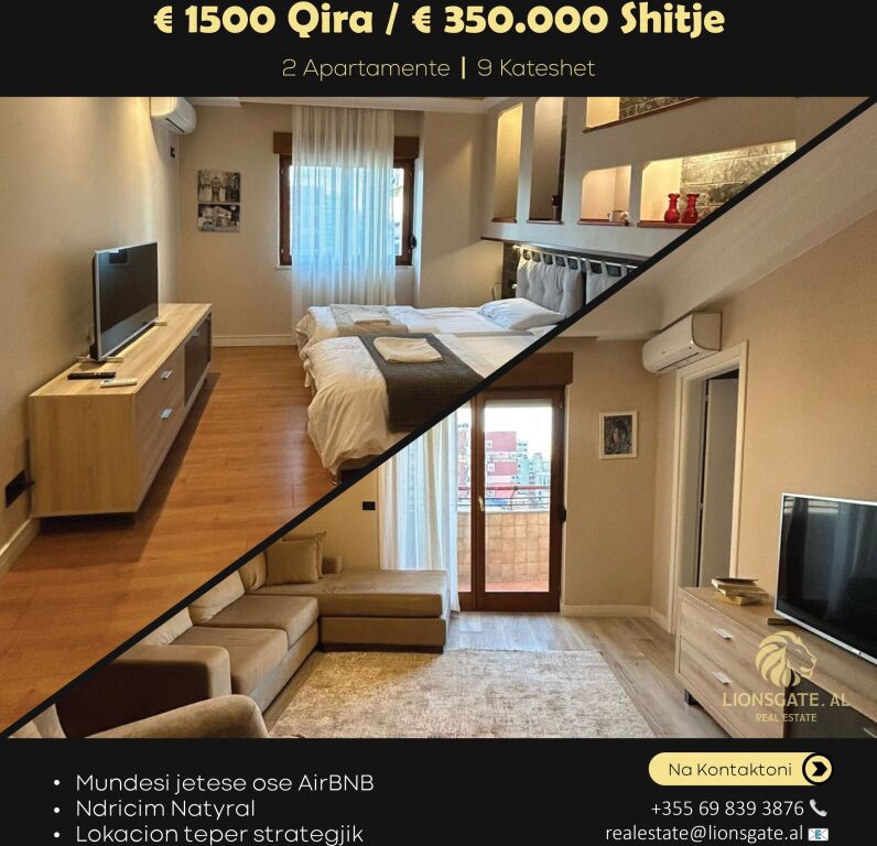 2 Apartments for Rent or Sale