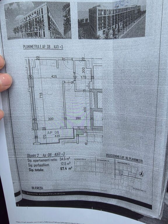 Appartamento 1+1 in vendita in via Vienna a Golem nell'edificio Bonita costruzione  