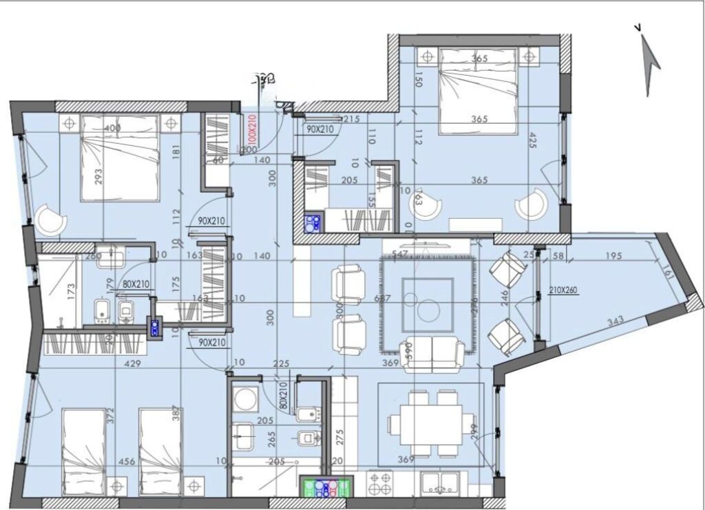 🏢 Appartamento 3+1+2 in Vendita – River Residence, Fusha e Aviacionit