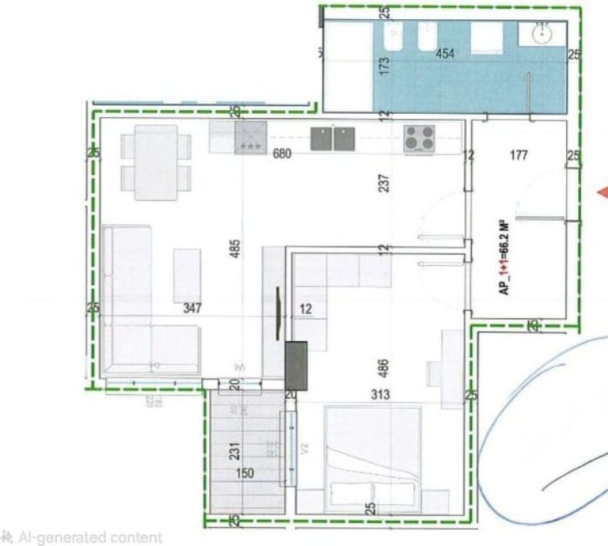 Appartamento 1+1 in vendita – Paskuqan