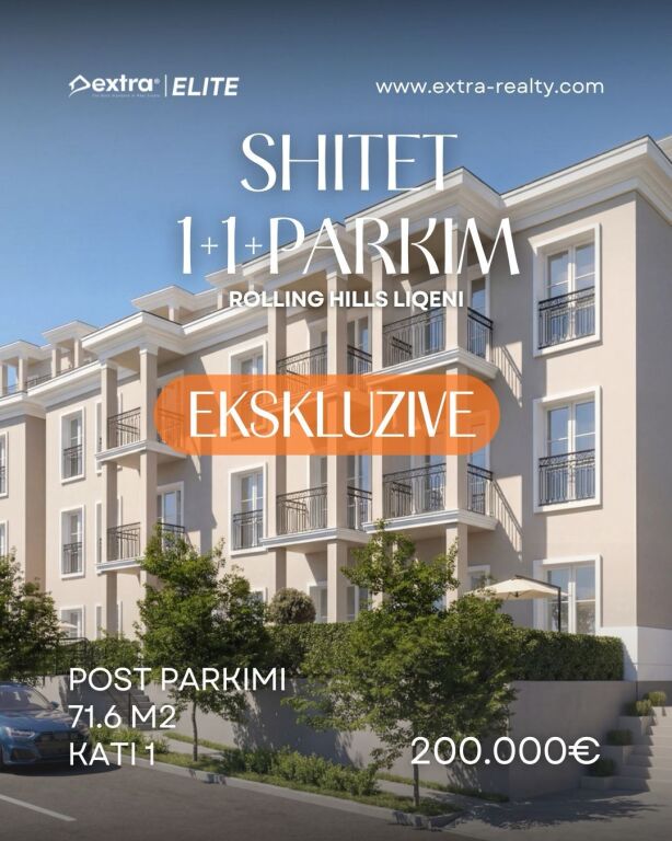 Apartment 1+1 + Parking Rolling Hills, Lake for sale