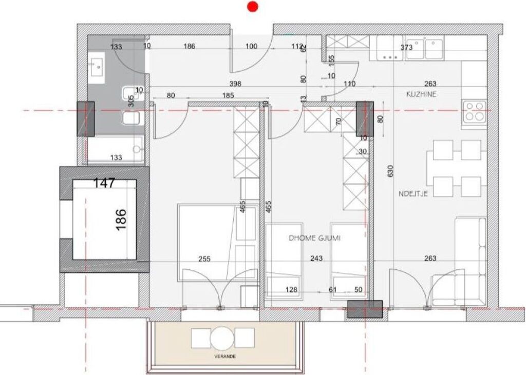 IN VENDITA APPARTAMENTO 2+1 KAMEZ 6.600.000 LEKE