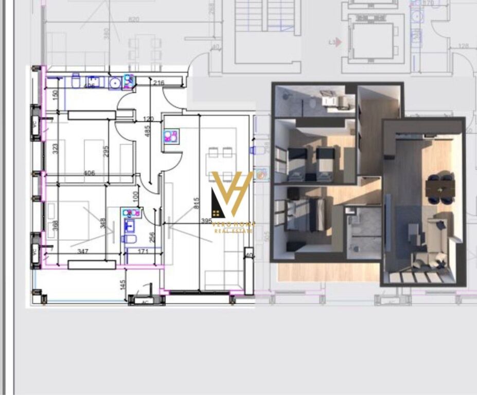 VENDESI APPARTAMENTO 2+1+2+BLK AL UNITED TOWERS, KOMUNA E PARISIT 327.000 EURO