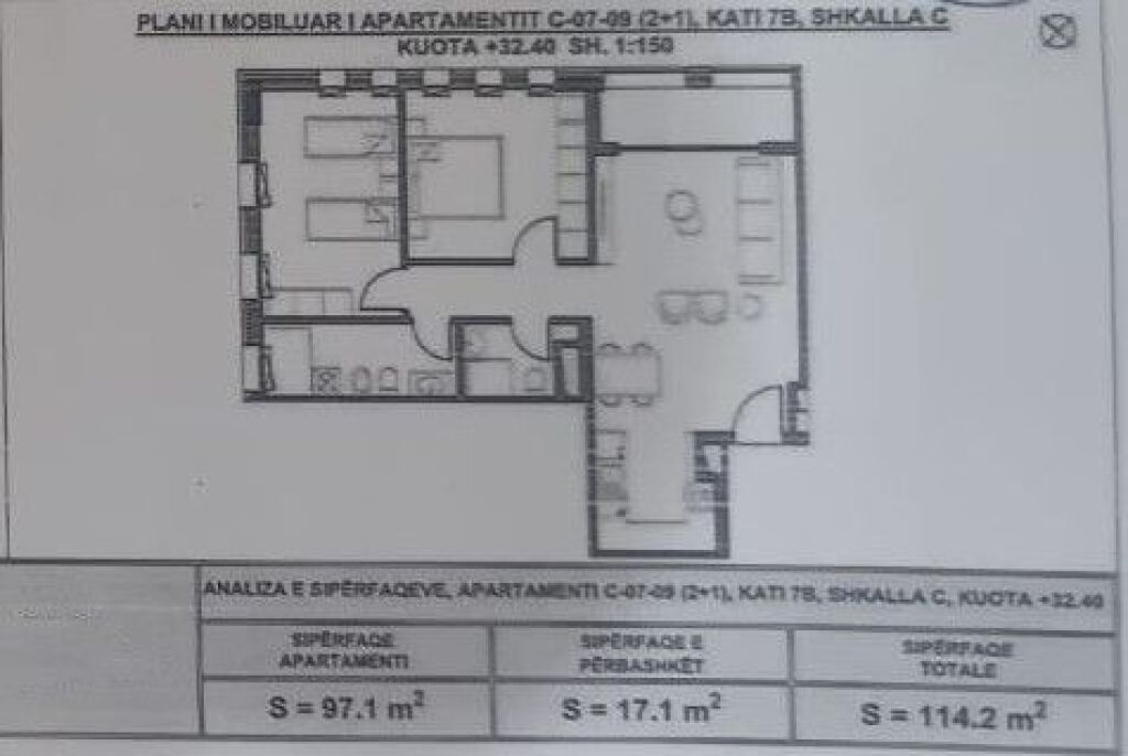 VENDESI APPARTAMENTO 2+1+2 XHAMLLIKU 205.560 EURO FH-58193