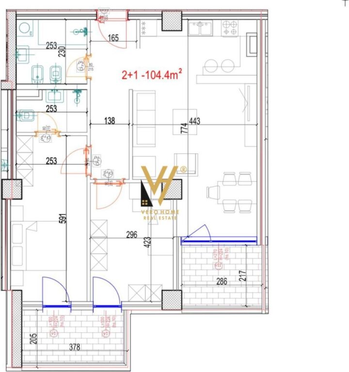 SHITET APARTAMENT 2+1+2+2BLK NE DON BOSKO 225.000 EURO