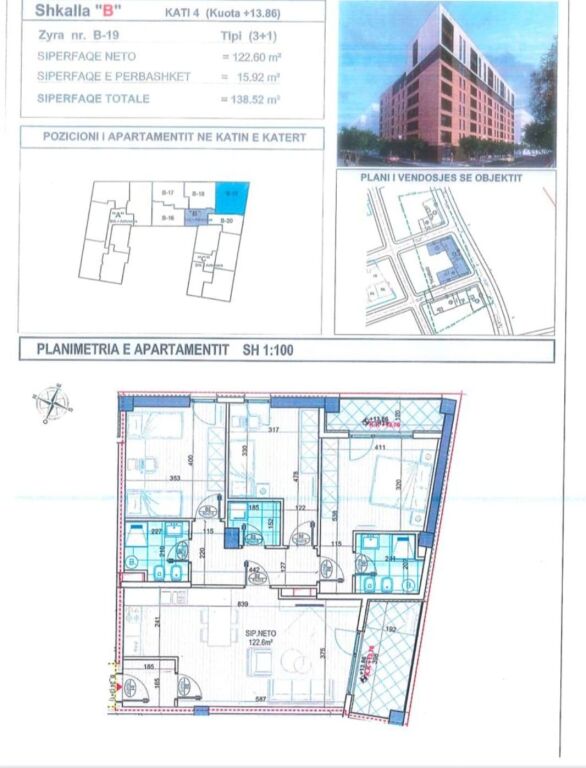 APPARTAMENTO 3+1 📍NUOVO BOULEVARD‼️