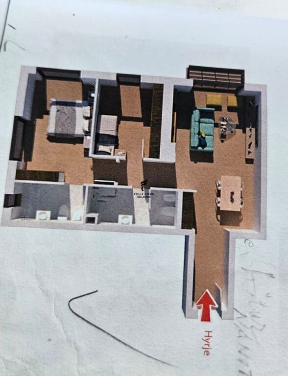 FOR SALE APARTMENT 2+1+2 KINOSTUDIO 162,000 EURO FH-58461