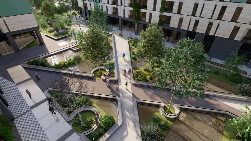 Shitet , Apartament 2+1+2 , River Side Residence , Tirane..