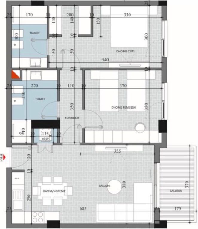 ✨Vendita Appartamento 2+1 con Deposito | 📍Diellon 2, Paskuqan