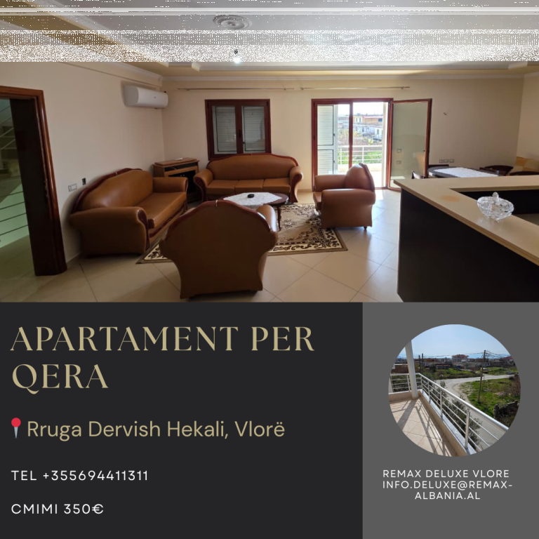 🏡 Apartment 2+1 for Rent – Second Floor of the Villa, Vlora