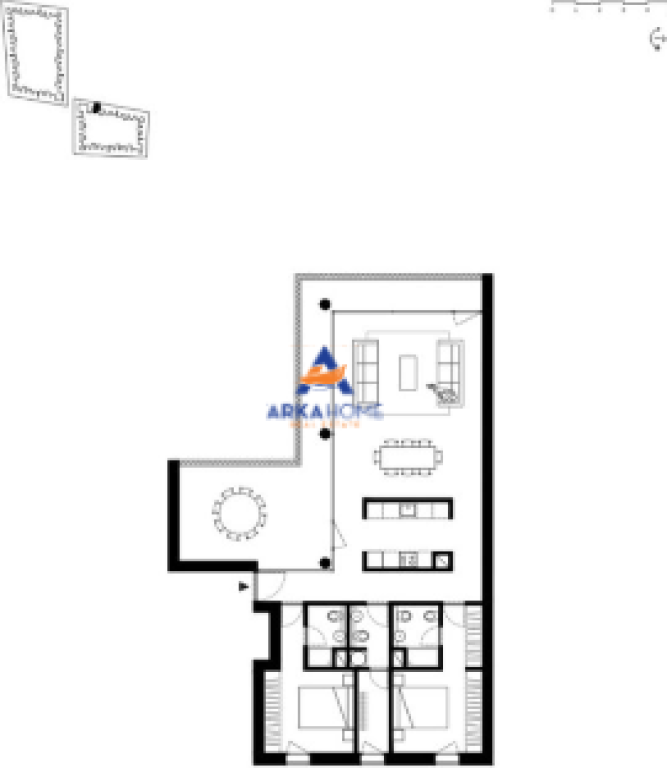 VENDESI APPARTAMENTO 2+1+BALCONE "MJULL BATHORE , LONG HILL RESIDENCE" 358.624 EURO (TRATTABILE)