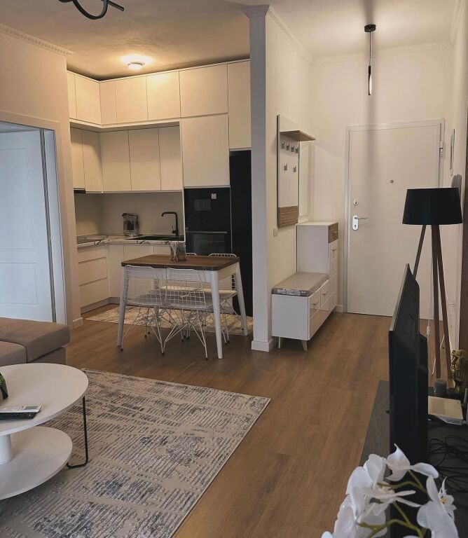 Apartment 1+1 for rent  Address: 5 Maji  Furnished  1st floor  Price 500 thousand lek  Extra parking 100 thousand lek