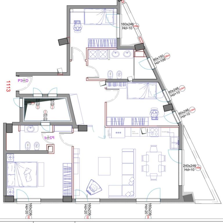 Apartament 3+2+1, kompleksi Magnet