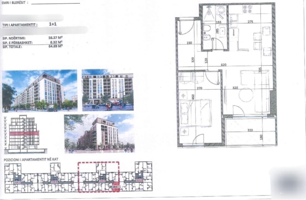 FOR SALE 1+1 APARTMENTS IN THE KAMZA AREA