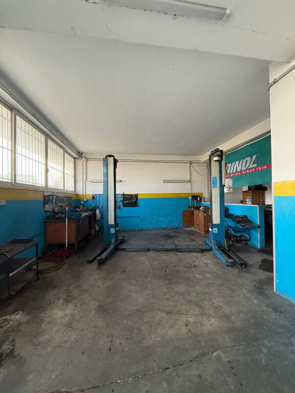 Machine service or warehouse