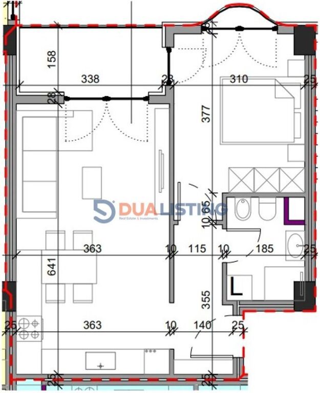 Apartment 1+1 for Sale – Aluna 2, Paskuqan