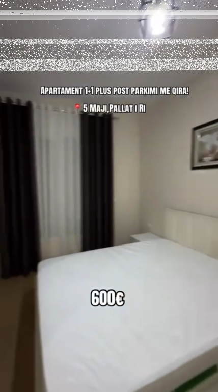 Apartament 1+1+ post parkimi per qira 5 Maji !