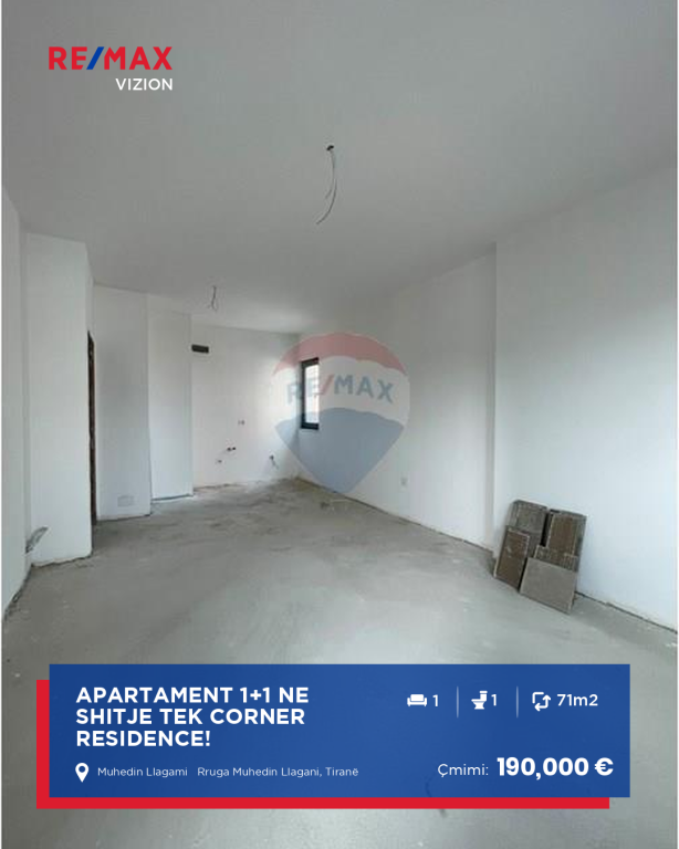 ****Appartamento 1+1 in vendita presso Corner Residence-Vasil Shanto****