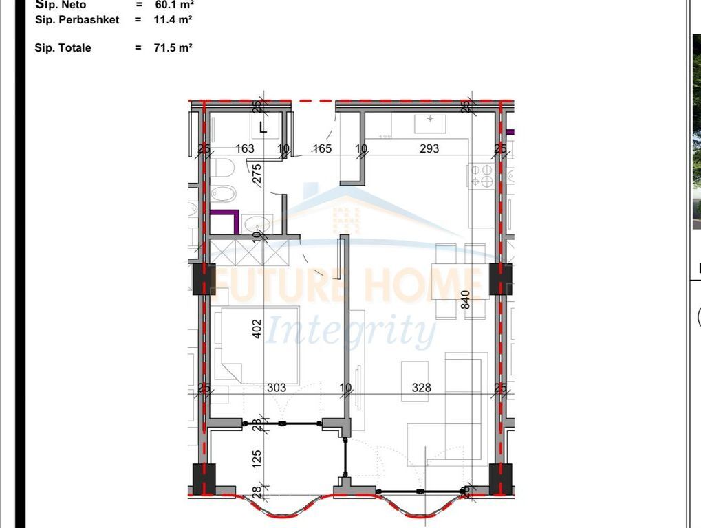 In vendita, Appartamento 1+1, Complesso Aluna, Tirana.