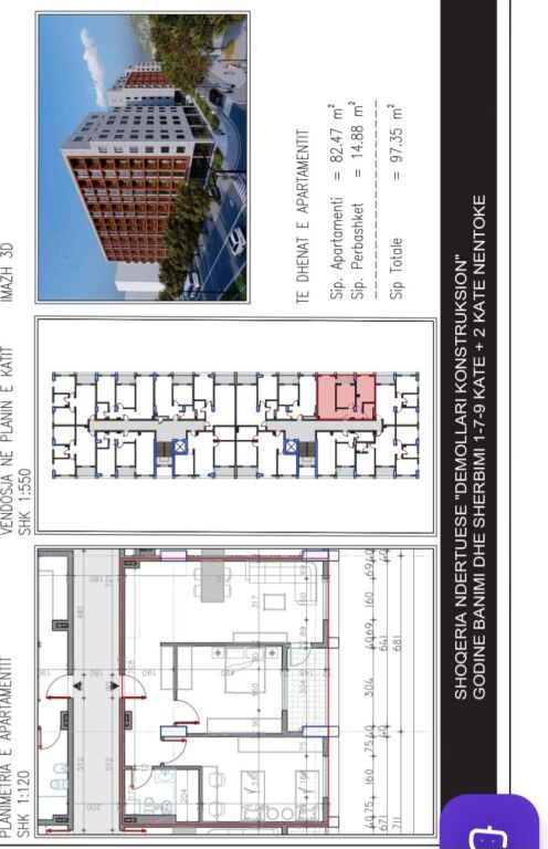 FOR SALE APARTMENT 2+1, IN KAMEZ