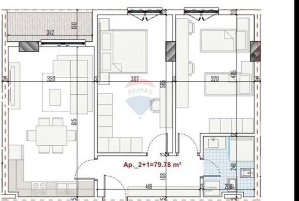 Shitet Apartament 2+1 tek Ring Side Residence