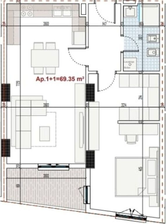 OCCASIONE DI SVENDITA – APPARTAMENTO 2+1+2 IN RINGSIDE RESIDENCE - PASKUQAN!