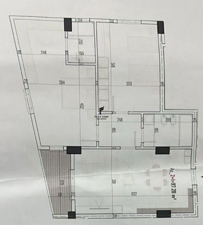 VENDESI APPARTAMENTO 2+1+2 PASKUQAN 110.000 EURO FH-59046