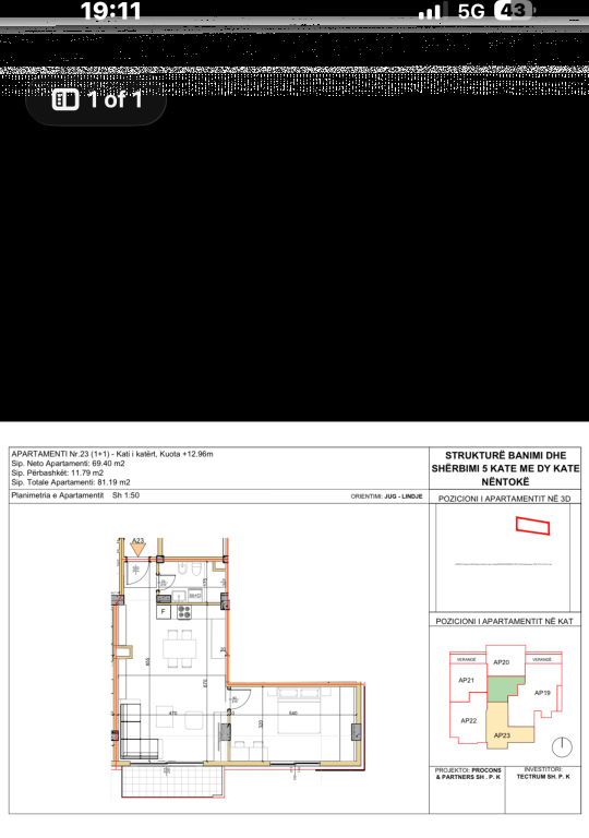 ‼️Okazion ‼️Shitet apartament 1+1 Liqeni i thate!!!