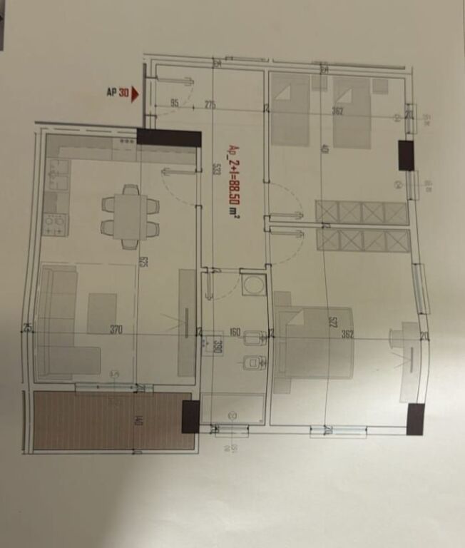 Shitet Apartament 2+1 në Paskuqan