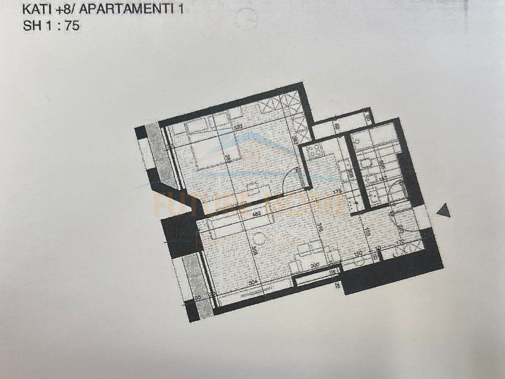 Appartamento 1+1 in vendita, “Tirana New Boulevard Tower”, Nuovo Boulevard.