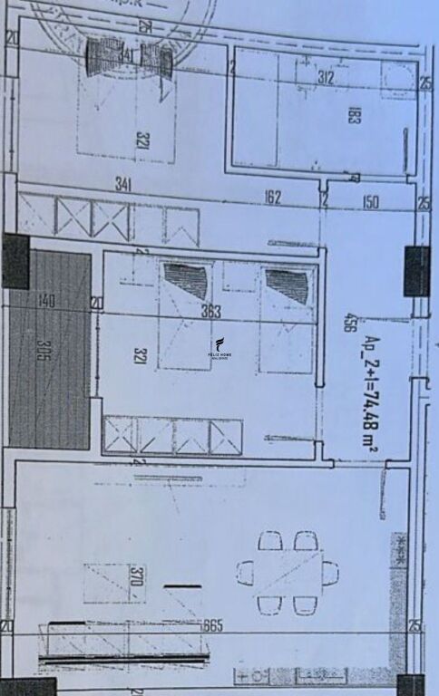 FOR SALE APARTMENT 2+1 PASKUQAN 103,000 EURO FH-59032